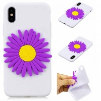 iphone X purple flowers case